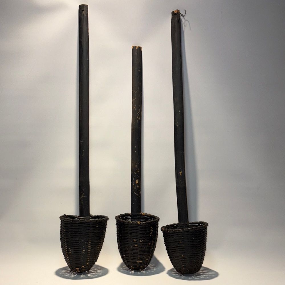 Elegant Black Wicker small baskets